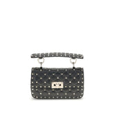 Valentino Garavani Black Lamb Ovis Aries Aries Shoulder Bag