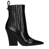 Valentino Garavani Black Leather Ankle Boots