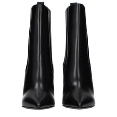 Valentino Garavani Black Leather Ankle Boots