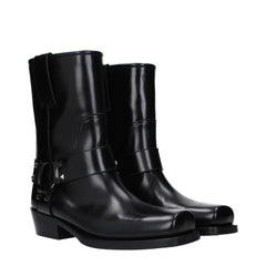 Valentino Garavani Black Leather Ankle Boots - EU41/US11
