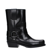 Valentino Garavani Black Leather Ankle Boots - EU41/US11