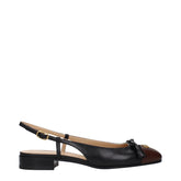 Ballerines en cuir noir Valentino Garavani