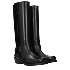 Valentino Garavani Black Leather Boots