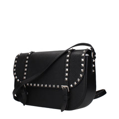 Valentino Garavani Black Leather Crossbody Bag