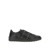 Valentino Garavani Black Leather Low Top Sneakers