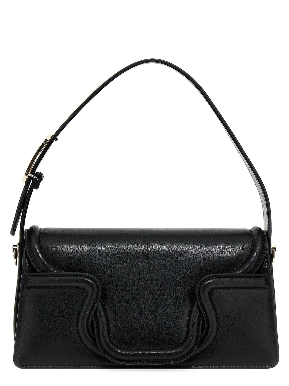 Valentino Garavani Black Leather Shoulder Bag
