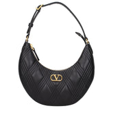 Valentino Garavani Black Leather Shoulder Bag