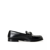 Valentino Garavani Black Leather Slip-On Loafers - EU42/US9