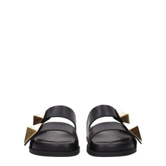 Valentino Garavani Schwarze Ledersandalen - EU36/US6