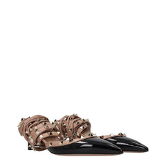 Valentino Garavani Black Leather Strap-On Sandals - EU36/US6