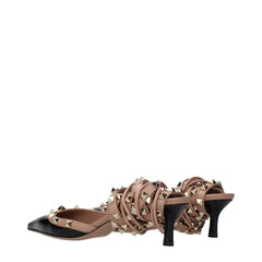 Valentino Garavani Black Leather Strap-On Sandals - EU36/US6