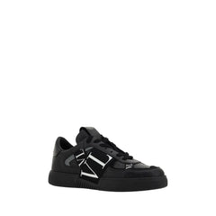 Valentino Garavani Black Leather VL7N Sneakers - EU 42 | US 9 - Sneakers