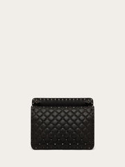 Valentino Garavani Black Nappa Leather Medium Rockstudt Spike Bag - Shoulder Bags