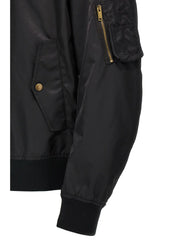 Valentino Garavani Black Polyamide Bomber - 48 | M