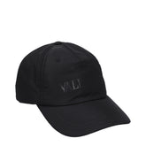Valentino Garavani Black Polyamide Caps (Baseball Hat)