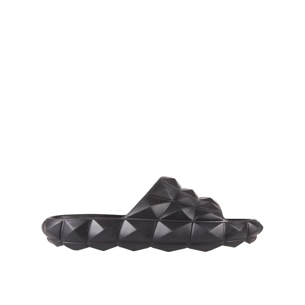 Valentino Garavani Black Rubber Slippers - EU40/US7