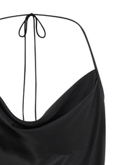 Valentino Garavani Black Silk Tank Tops - IT42