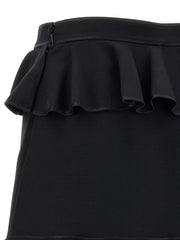 Valentino Garavani Black Virgin Wool Long Skirt - IT40