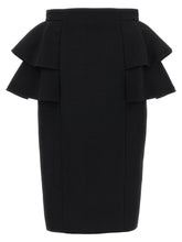 Valentino Garavani Black Virgin Wool Midi Skirt - IT42