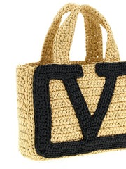 Valentino Garavani Black Viscose Tote Bag