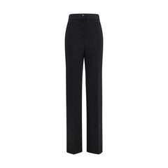 Valentino Garavani Black Wool Oves Aries Flared Pants