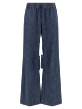 Valentino Garavani Blue Cotton Flared Jeans