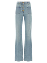 Valentino Garavani Blue Cotton High-Waisted Jean - 25
