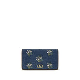 Valentino Garavani Blue Cotton Shoulder Bag