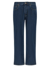 Valentino Garavani Blue Cotton Straight-Leg Jeans