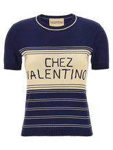 Valentino Garavani Blue Cotton T-Shirt - M