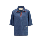 Valentino Garavani Blå Denimskjorte