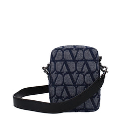 Valentino Garavani Blaue Stoff-Umhängetasche