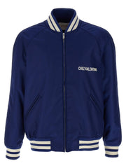 Valentino Garavani Blue Polyamide Bomber - IT50 | L
