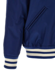 Valentino Garavani Blue Polyamide Bomber - IT50 | L