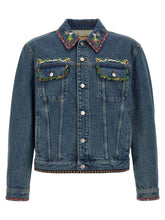 Valentino Garavani Blue Polyamide Denim Jacket - XXL