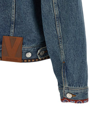 Valentino Garavani Blue Polyamide Denim Jacket - XXL