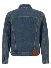 Valentino Garavani Blue Polyamide Denim Jacket - XXL