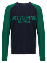 Valentino Garavani Blue Virgin Wool Cardigan - L