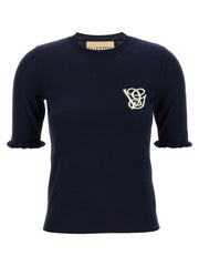Valentino Garavani Blue Virgin Wool Sweatshirt - M