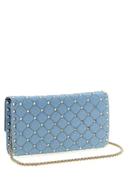 Valentino Garavani Blue Viscose Crossbody Bag