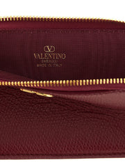 Valentino Garavani Bordeaux Lamb Leather Cardholder