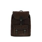 Valentino Garavani Brown Calf Leather Bos Taurus Backpack