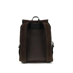 Valentino Garavani Brown Calf Leather Bos Taurus Backpack