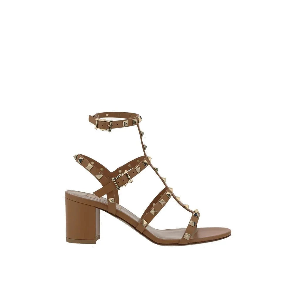 Valentino Garavani Brown Calfskin Platform Sandals - EU36.5/US6.5
