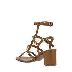Valentino Garavani Brown Calfskin Platform Sandals - EU36.5/US6.5