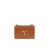 Valentino Garavani Brown Calfskin Shoulder Bag