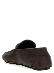Valentino Garavani Brown Calfskin Slip-On Loafers - EU39/US6