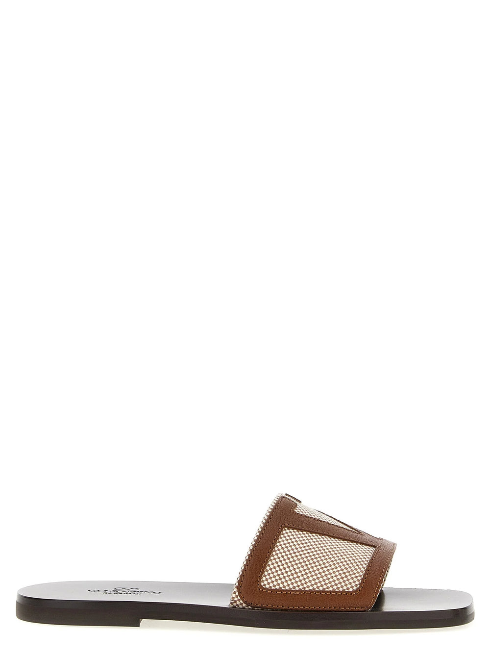 Valentino Garavani Brown Cotton Slides - EU 42 | US 9