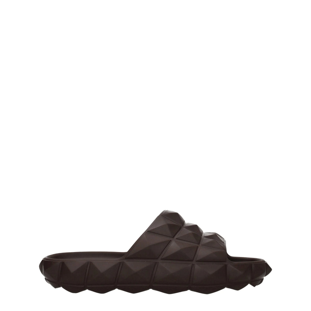 Valentino Garavani Brown Cotton Slippers Sandals - EU40/US7