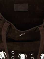 Valentino Garavani Brown Cowhide Tote Bag